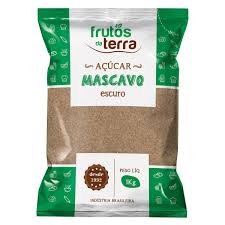 ACUCAR MASCAVO ESCURO FRUTOS DA TERRA 1KG