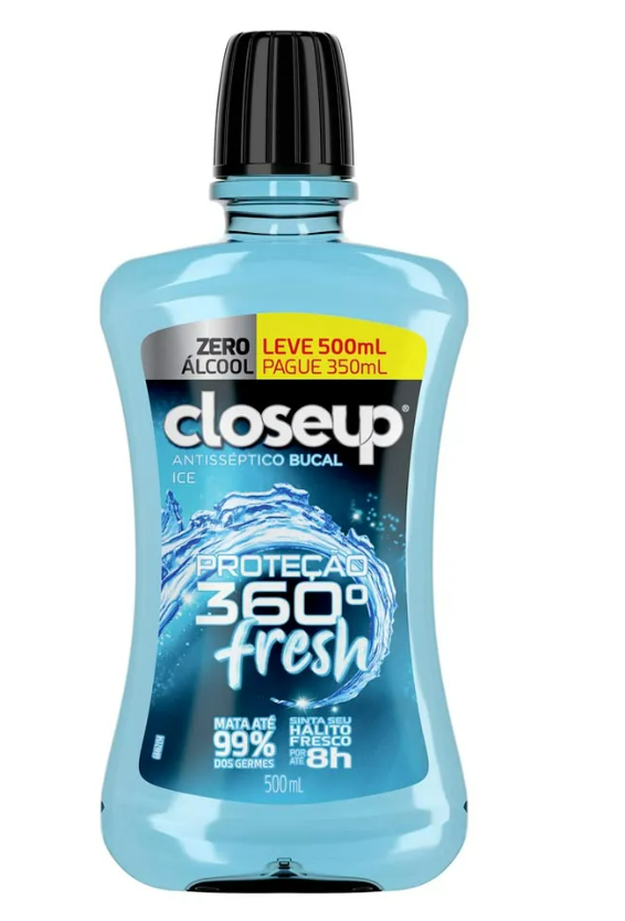 ENXAGUANTE BUCAL CLOSE UP ICE S/ALCOOL 