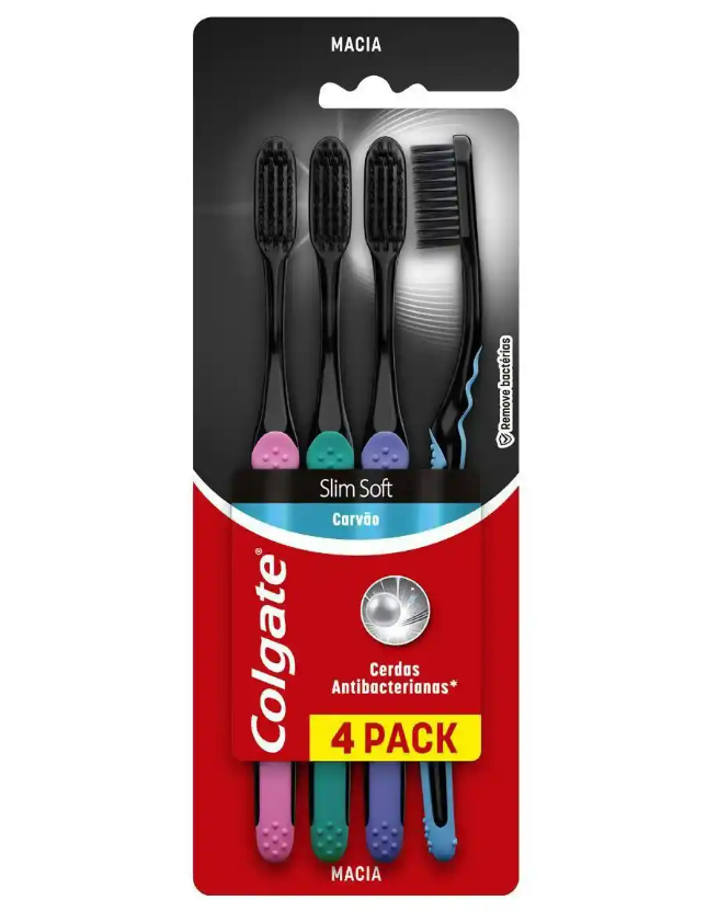 ESCOVA DENTAL COLGATE SLIM SOFT BLACK 