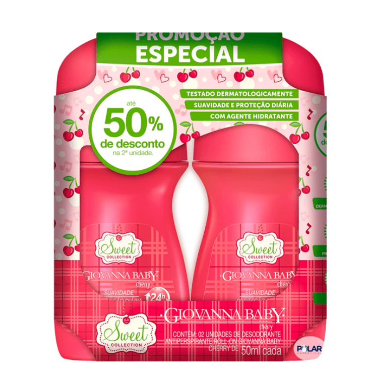 GIOVANNA BABY ROLLON CHERRY 2X50ML