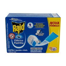 APARELHO RAID PASTILHA 4UN