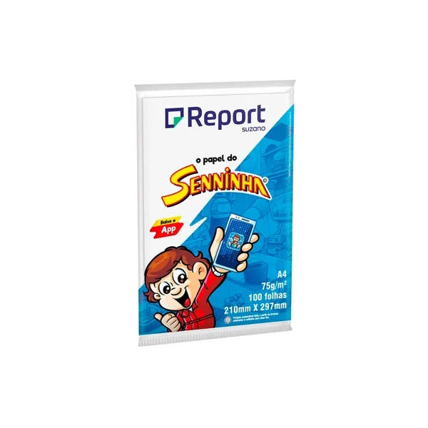 PAPEL A4 REPORT SENINHA 100FL