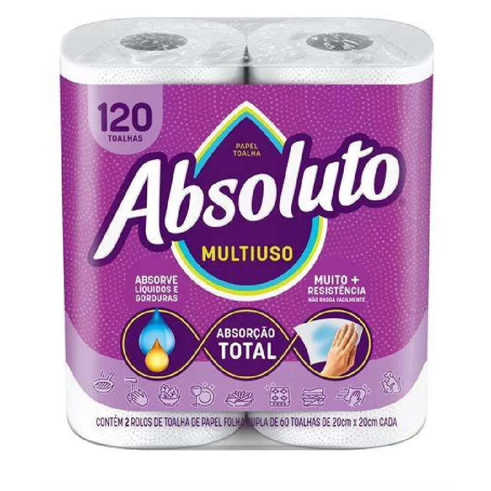 PAPEL TOALHA ABSOLUTO 240UN