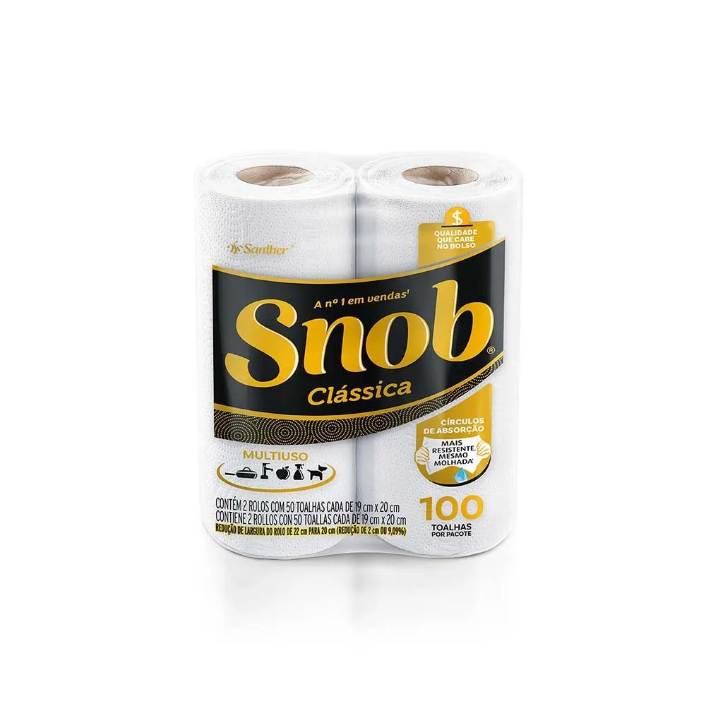 PAPEL TOALHA SNOB 2UN