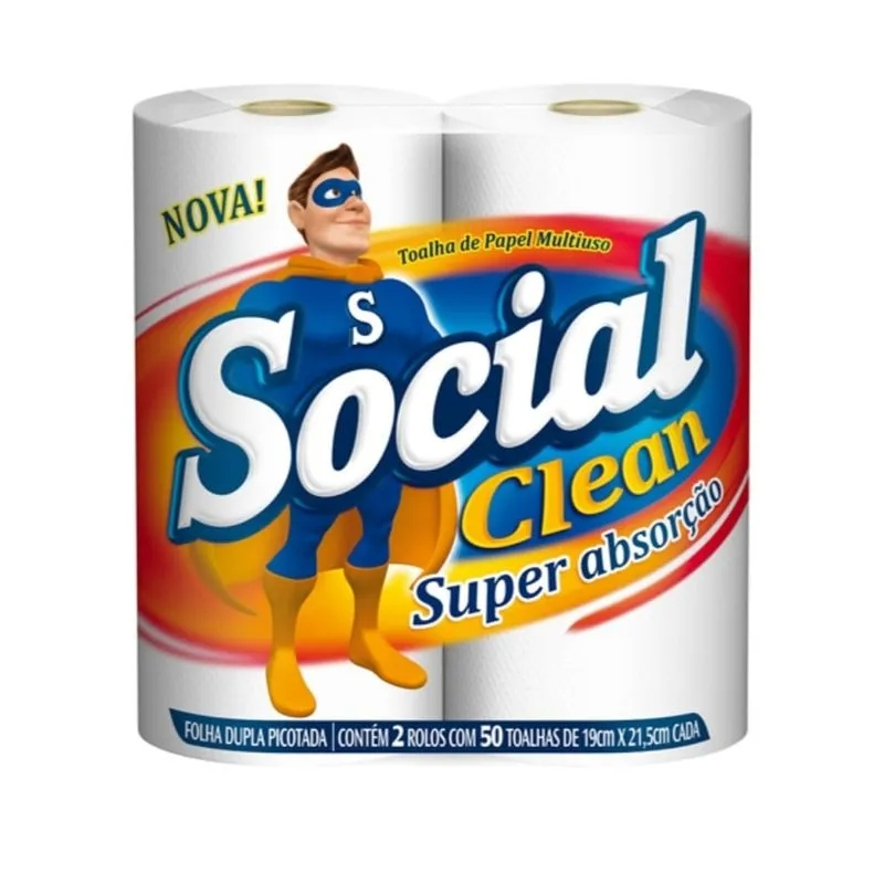 PAPEL TOALHA SOCIAL 2UN
