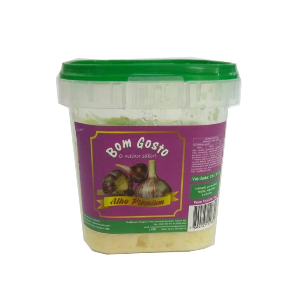 Pasta de alho c/ Pimenta malagueta BOM GOSTO 600G