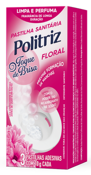 PASTILHA ADESIVA POLITRIZ FLORAL 10G