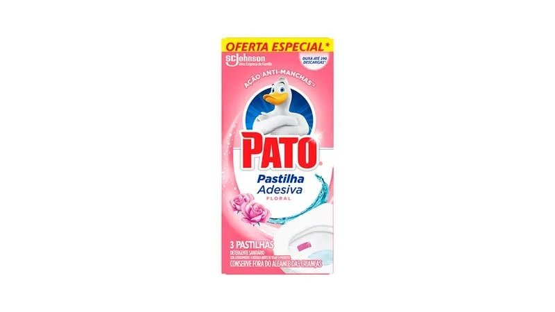PATO PASTILHA ADESIVA FLORAL 3UN