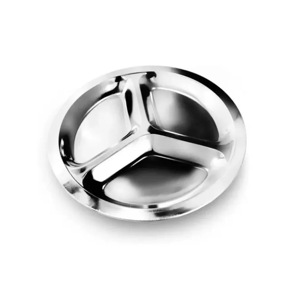 Petisqueira inox 24cm c/3 divisões