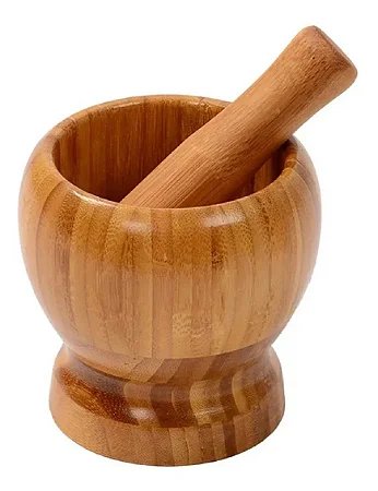 Pilão c/Socador Bambu