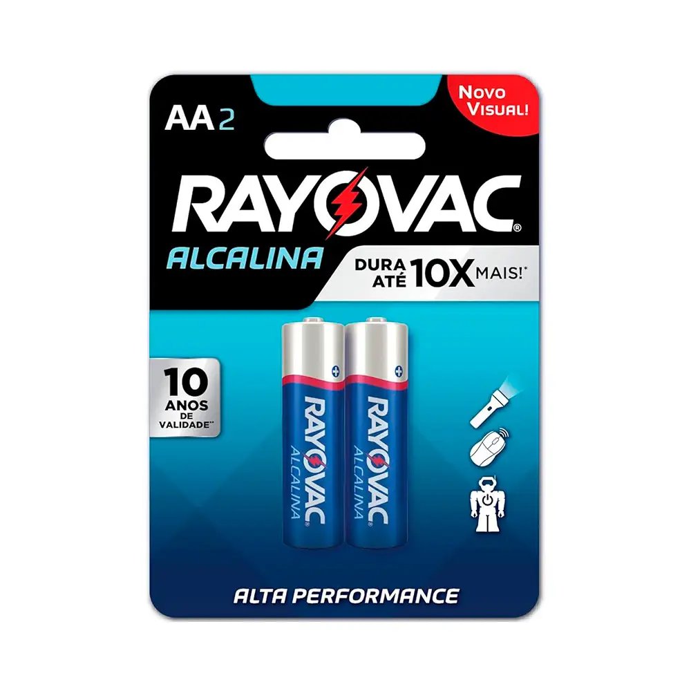 Pilha Alcalina AA RAYOVAC