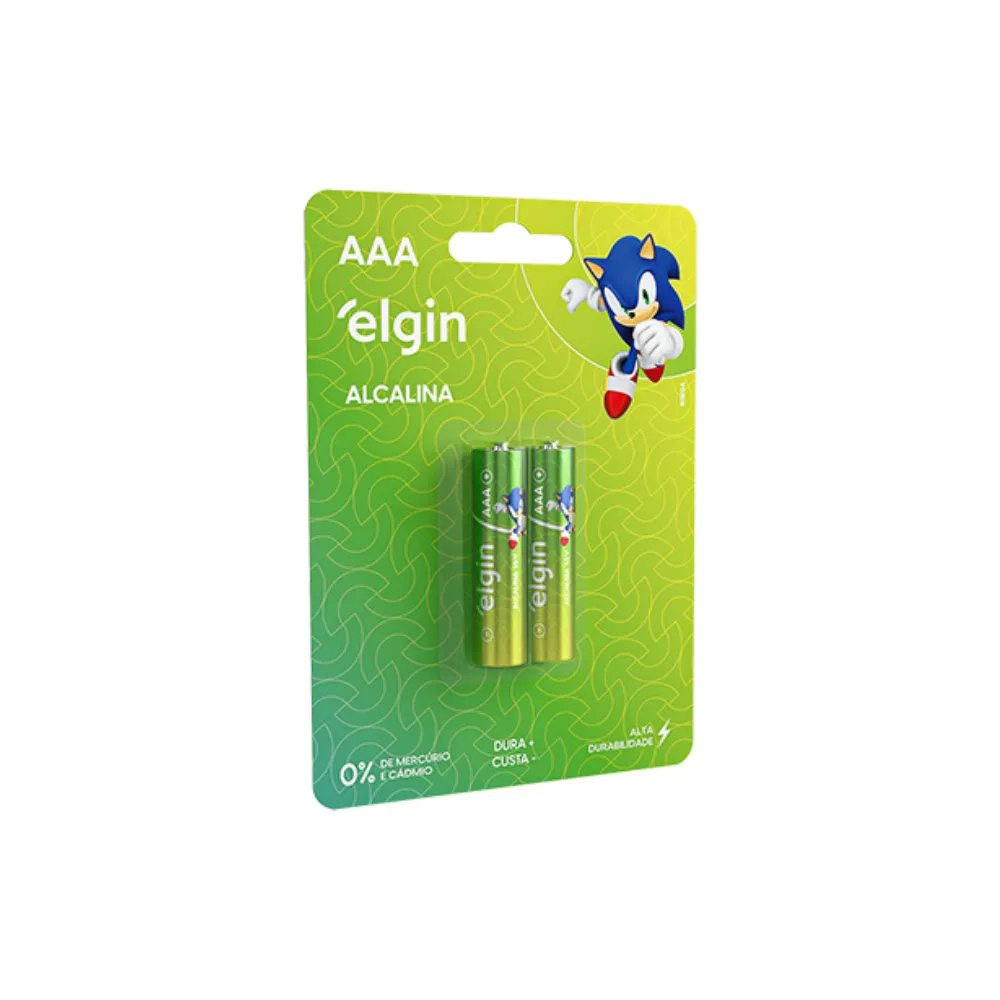 Pilha Alcalina AAA ELGIN