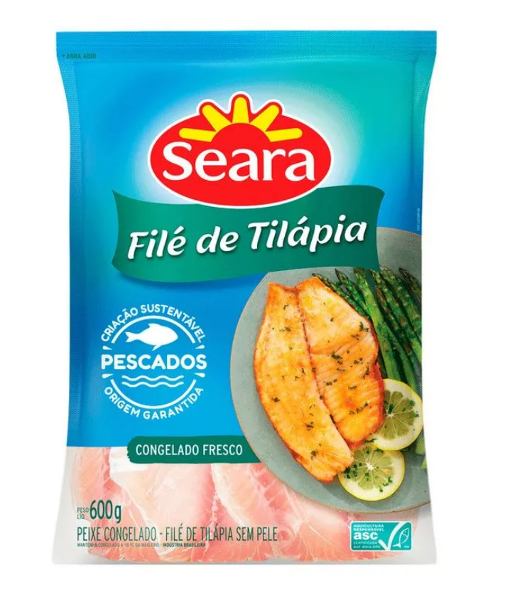 FILE DE TILAPIA SEARA 600G