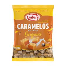 BALA EMBARE CARAMELO LEITE CONDENSADO 660G	