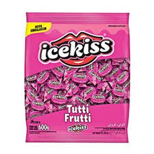 BALA ICEKISS 600GR GELADINHA TUTT FRUTTI