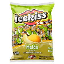 BALA ICEKISS DURA 500G TENTACAO MELÃO