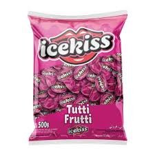 BALA ICEKISS DURA 500GR TUTTI-FRUTTI