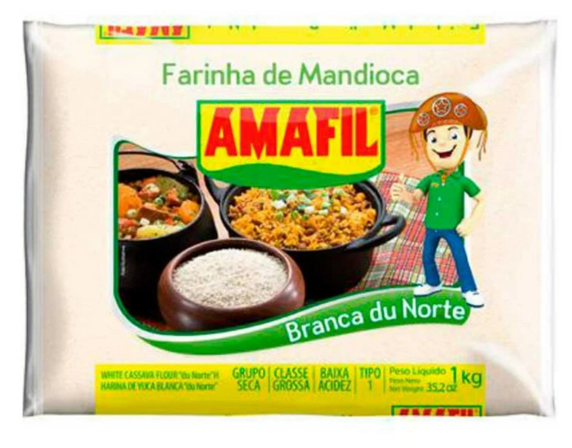 FARINHA MAND AMAFIL DUNORTE BRANCA 1KG
