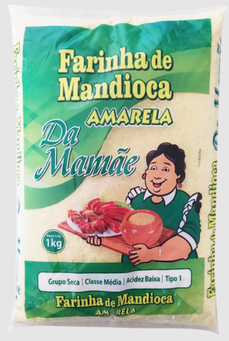 FARINHA MANDIOCA AMARELA DA MAMAE 1KG
