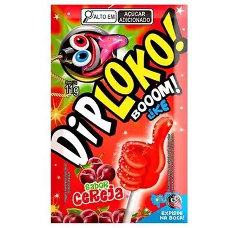 Pirulito DIP LOKO Cereja 11G