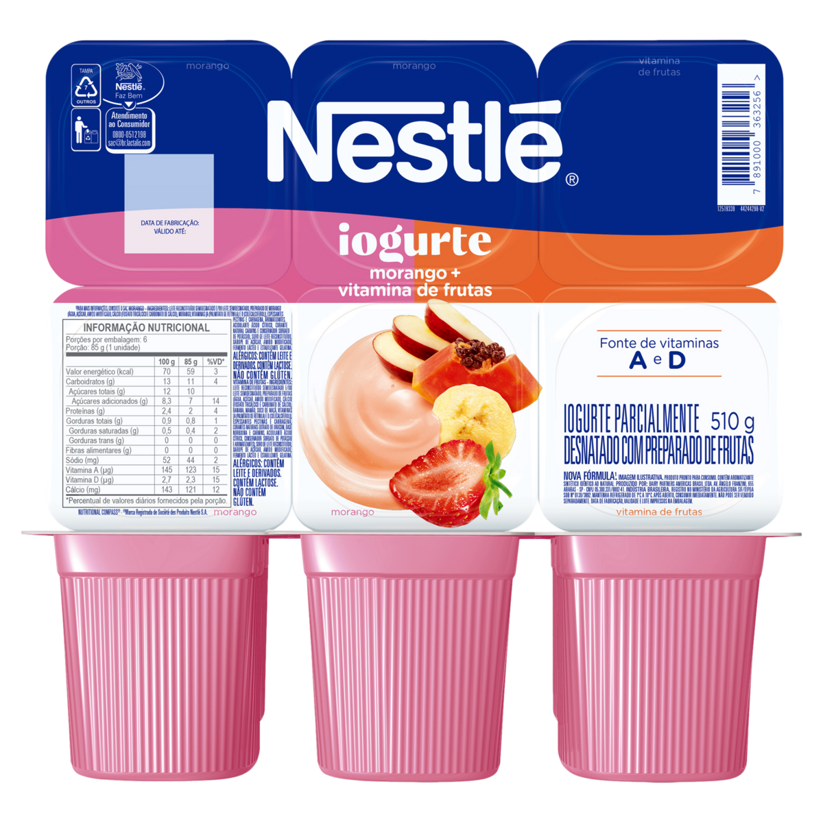 Iogurte 2 sabores NESTLÉ 510G