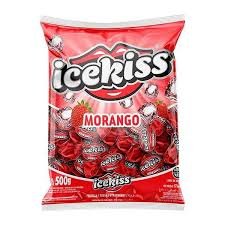 BALA ICE KISS 500GR MORANGO