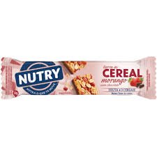BARRA DE CEREAL MORANGO NUTRY 22G