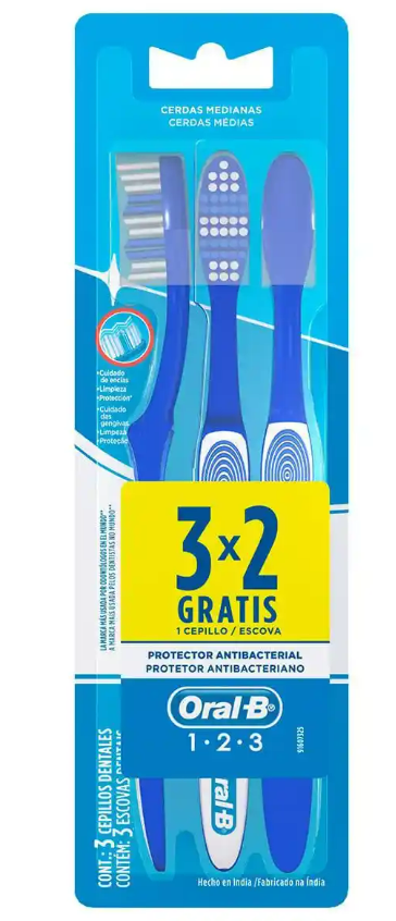ESCOVA ORAL-B 123 3UN