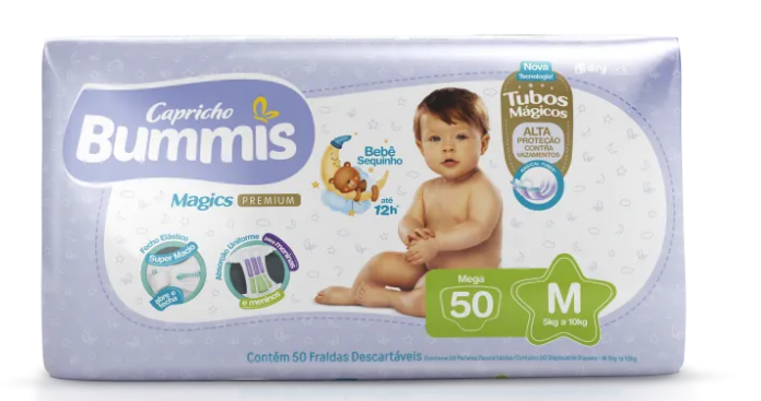 FRALDA BUMMIS MEGA M 50UN