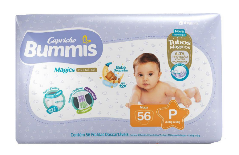 FRALDA BUMMIS MEGA P 56UN