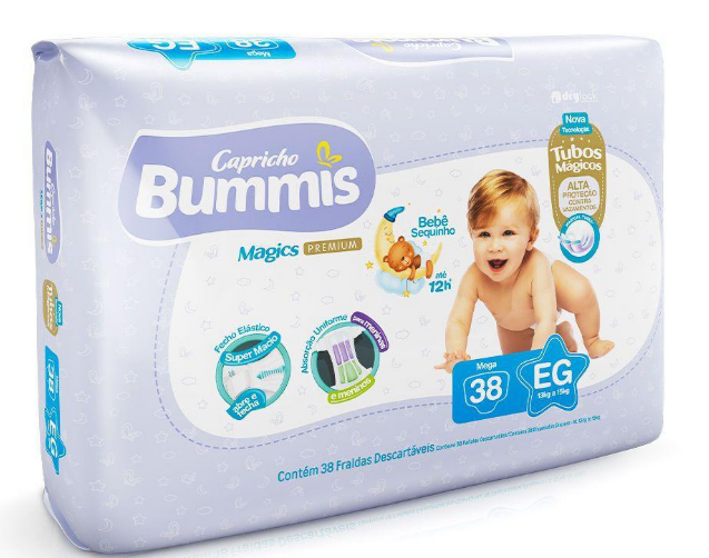 FRALDA BUMMIS MEGA XG 38UN