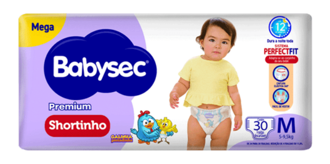 FRALDA BABYSEC MEGA M 30UN