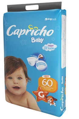 FRALDA CAPRICHO HIPER G 60UN