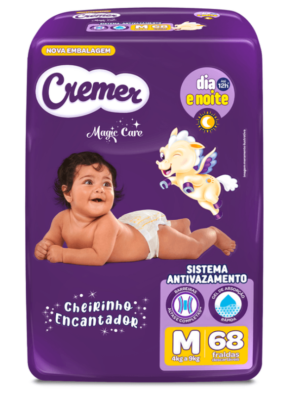 FRALDA CREMER HIPER MAGIC CARE M 68UN