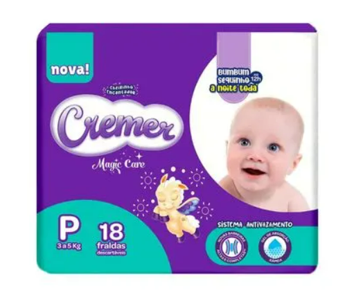 FRALDA CREMER JUMBINHO P 18UN