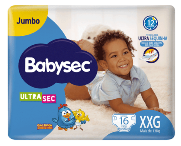 FRALDA GALINHA PINTADINHA JUMBO XXG 16UN