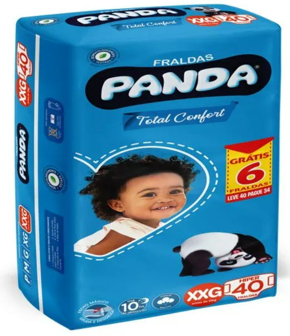FRALDA PANDA HIPER XXG 40UN
