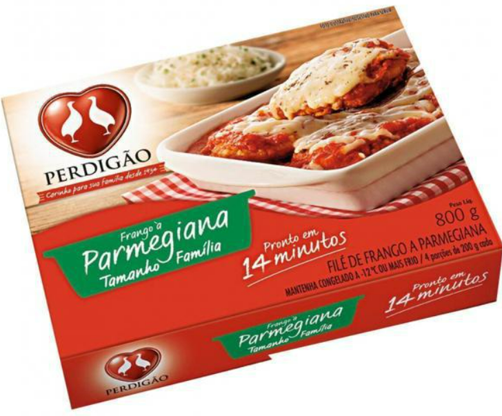FRANGO A PARMEGIANA PERDIGAO  0,8KG