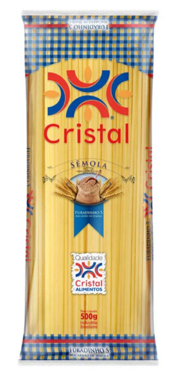 ESPAGUETE CRISTAL FURADINHO 500G