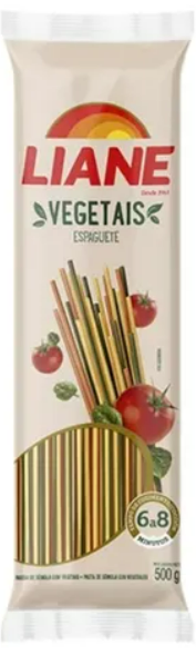 ESPAGUETE VEGETAIS LIANE 500G