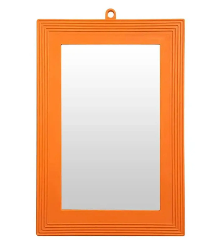 ESPELHO MOLDURA TRIAX LARANJA N16 16X23