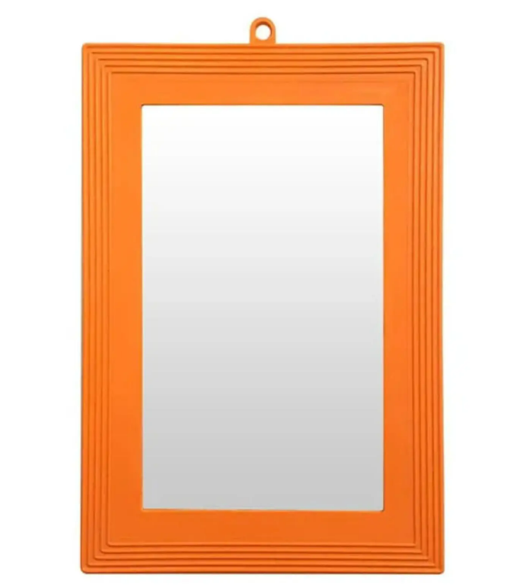 ESPELHO MOLDURA TRIAX LARANJA N18 18X25