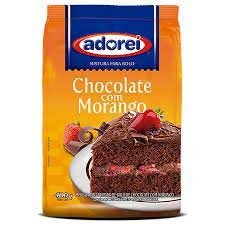 BOLO ADOREI CHOCO/MORANGO 350G