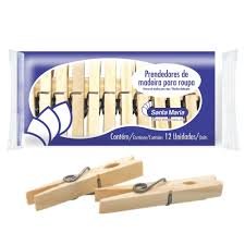 Prendedor de roupa SANTA MARIA 12Un