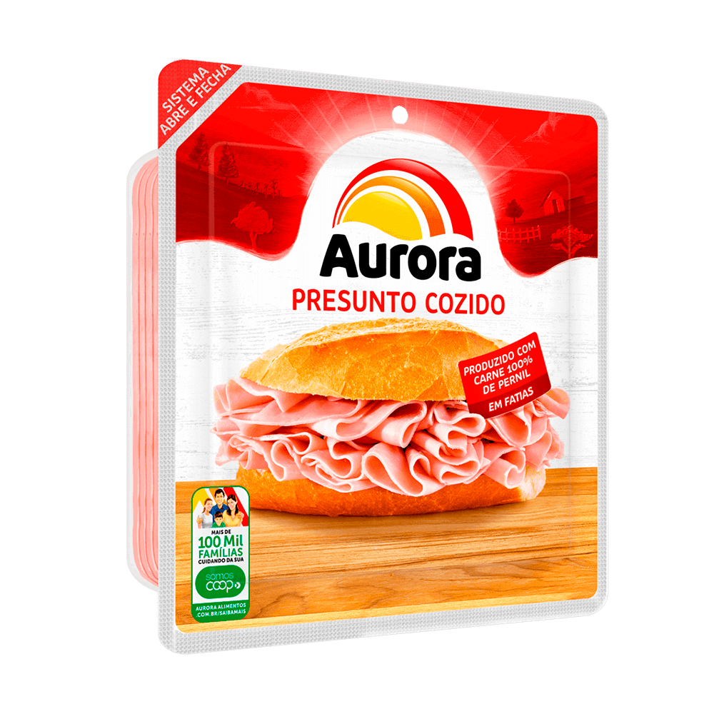 Presunto cozido fatiado AURORA 180G