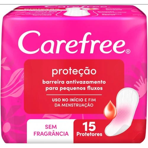 Protetor Diário CAREFREE s/Perfume 15Un