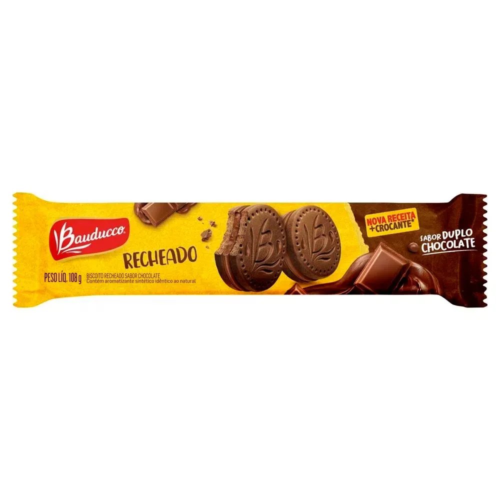 Bisoito recheado Duplo Chocolate BAUDUCCO