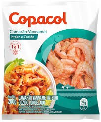 CAMARÃO VANNAMEI INTEIRO CONG. 200G