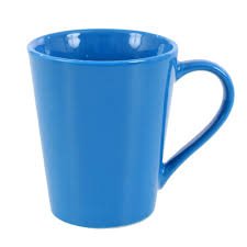 CANECA LOUCA TULIPA 250 ML AZUL
