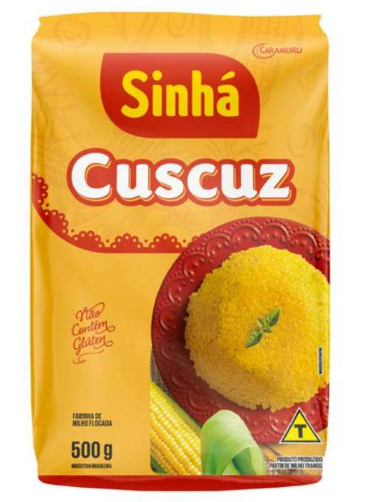 FARINHA MILHO CUSCUZ SINHA 500GR 
